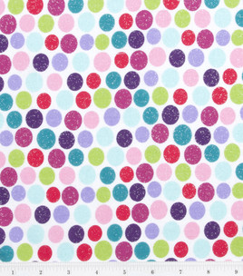 mulitcolored polka dots with glitter for the inside